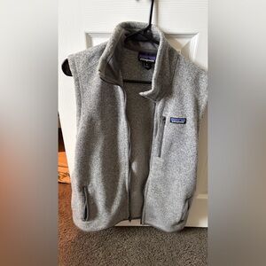 Patagonia Gray Heather Full-Zip Fleece Vest